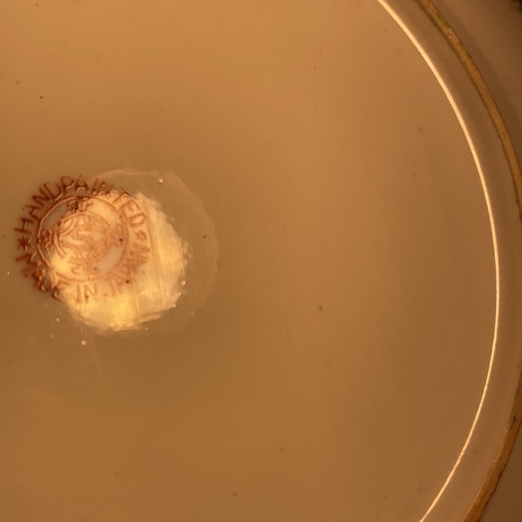 Vintage satsuma lusterware plate. Hand painted in Japan. Priced individually. - Picture 5 of 5